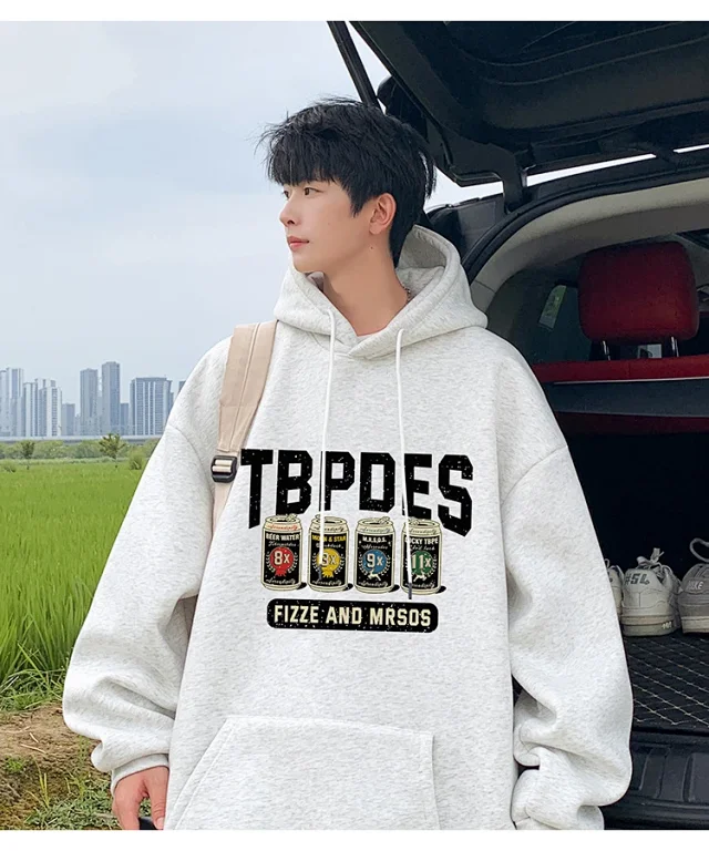 Men's Seasonal Graphic Hoodie Loose 2025 Detail