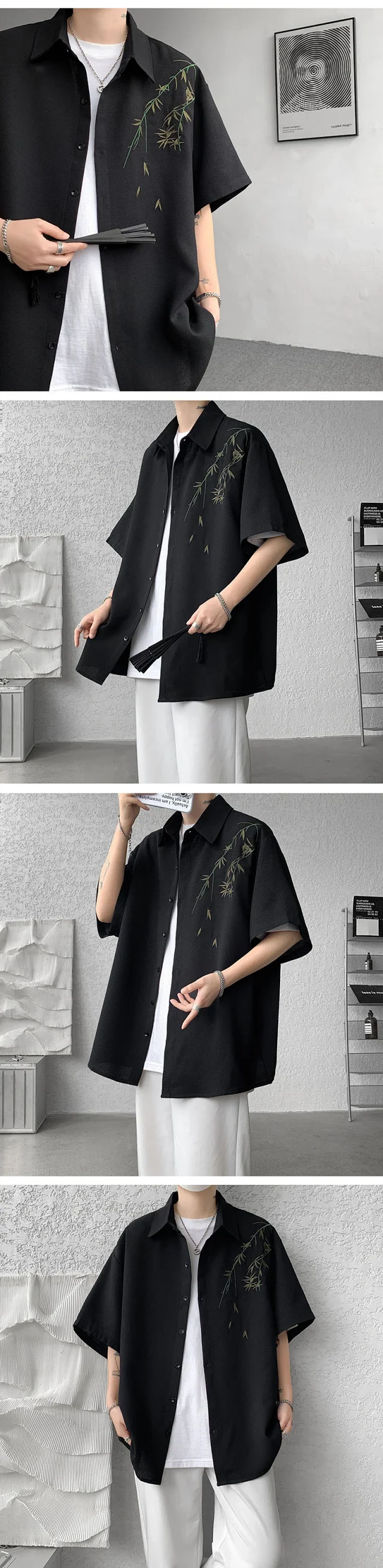 Men's New Chinese Quick-Dry Sun Shirt Detail