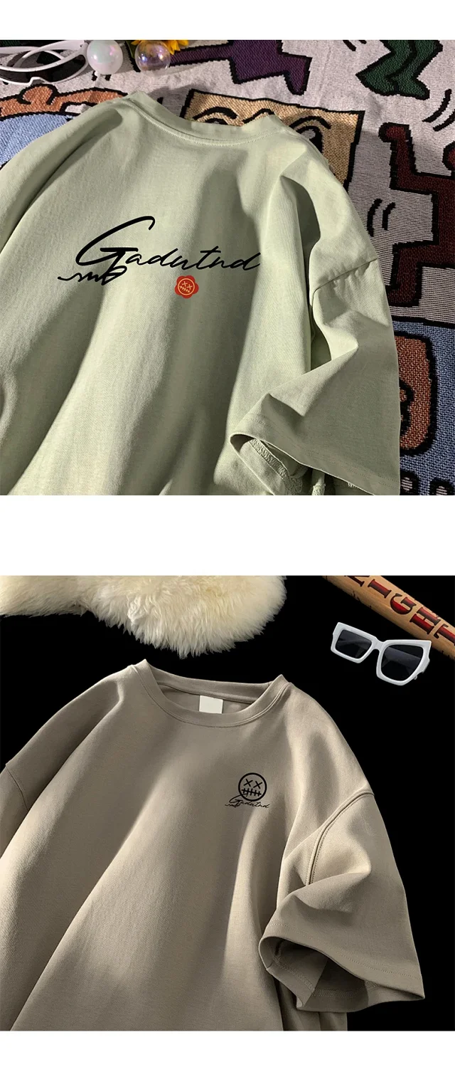 Men's Heavyweight Cotton Classic Crewneck Tee Detail