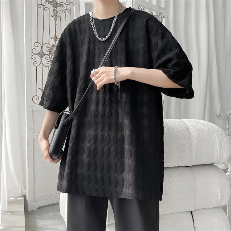 Men's Cooling Silk Jacquard Stretch Tee