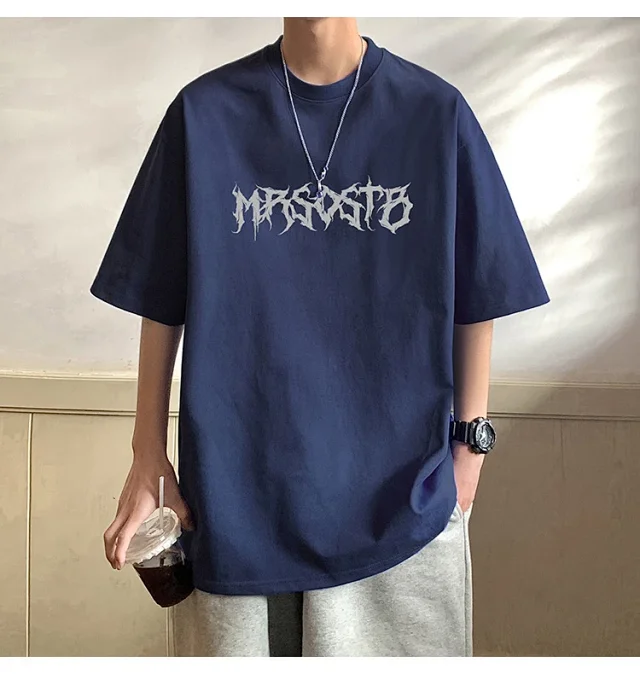 Oversized Retro Heavyweight Cotton Men's Tee Detail