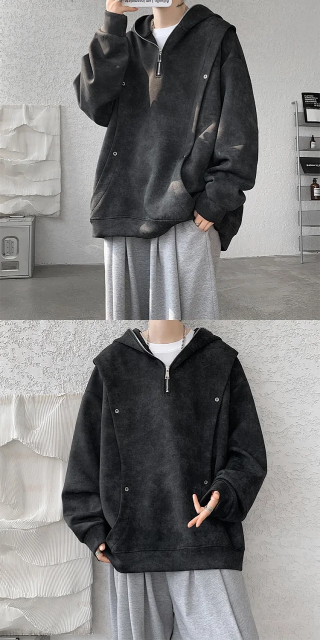 Heavy Tie-Dye Hoodie for Men Detail