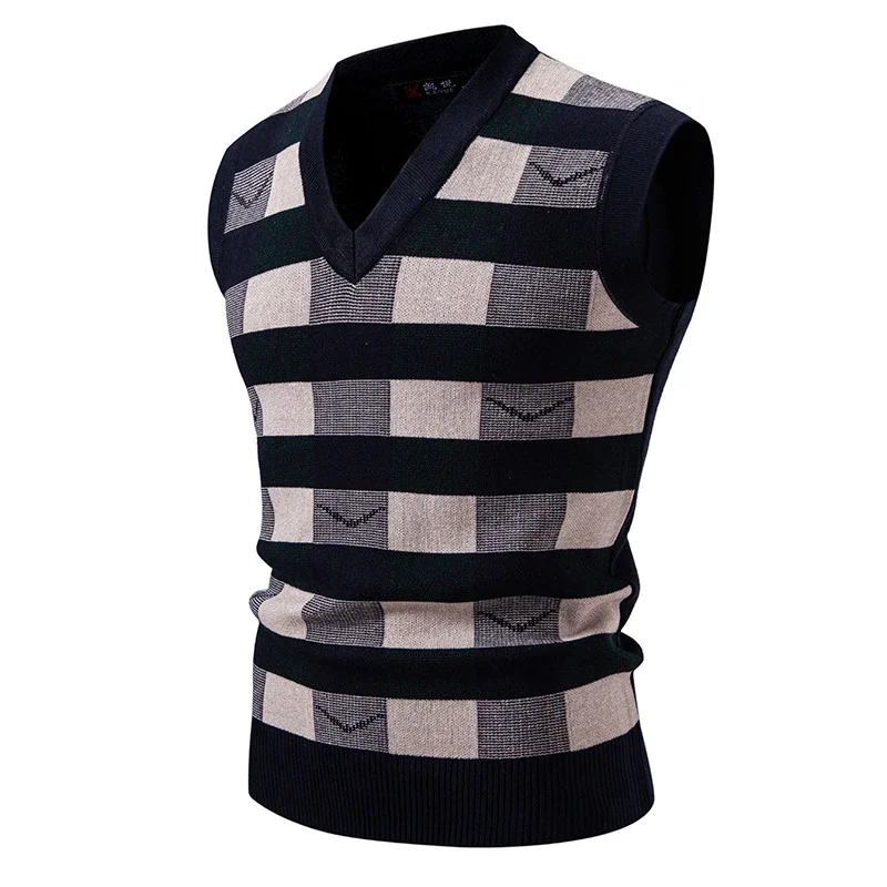 Amazon Youth Men's Check Jacquard Vest