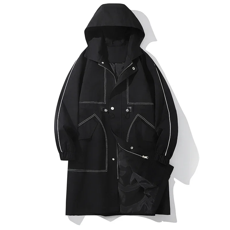Men's Retro Workwear Hooded Trench AW24