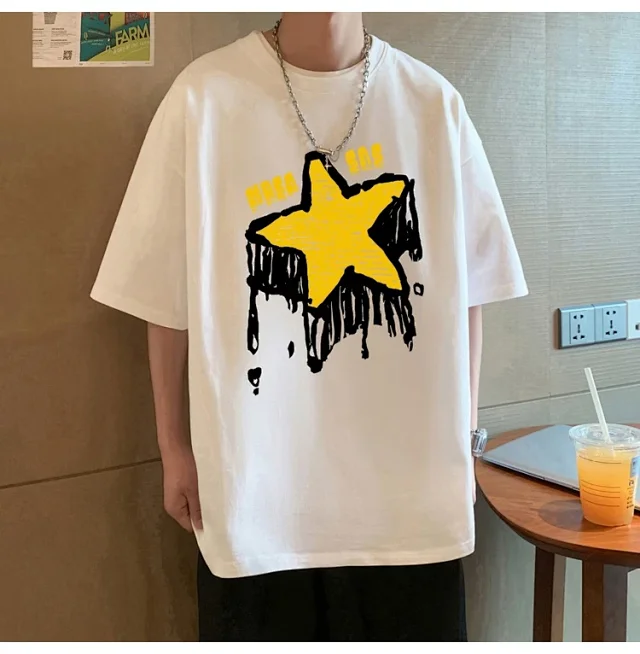 2025 American Men's Heavyweight Cotton T-Shirt Detail