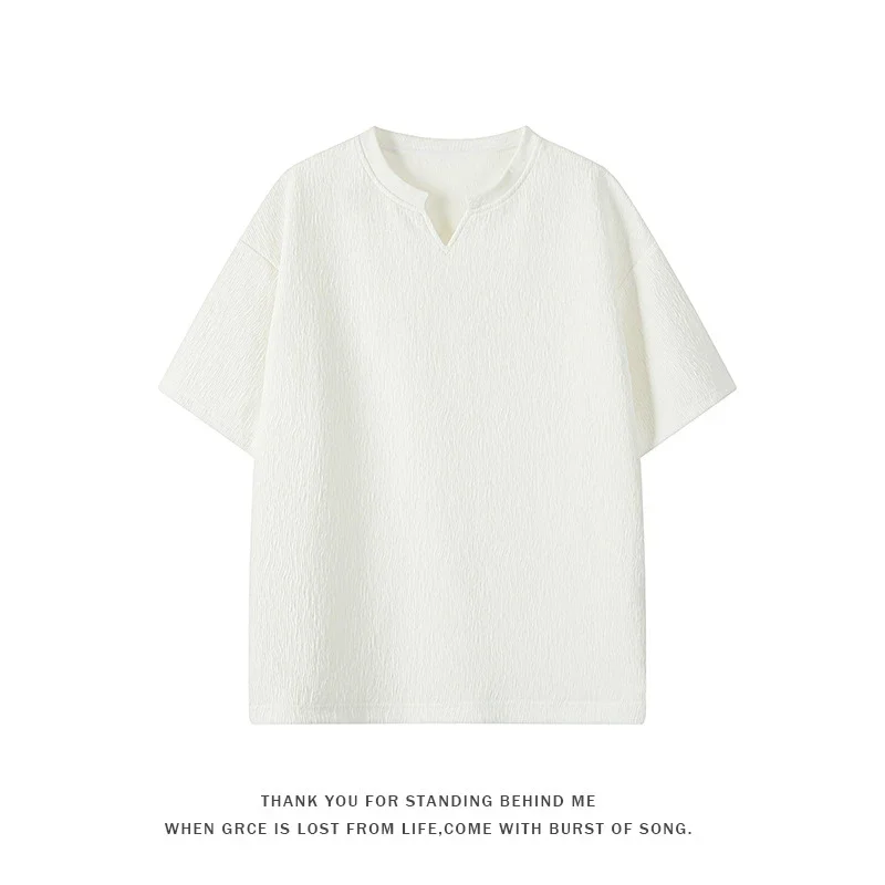 CleanFit Men's Plus Size Quick-Dry V-Neck