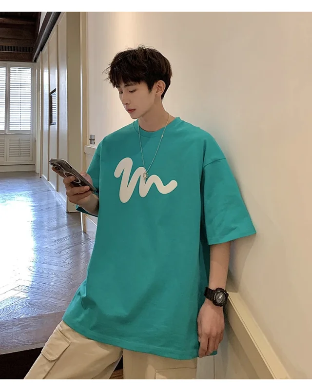 Oversized Men's Graphic Cotton Tee 2025 Detail