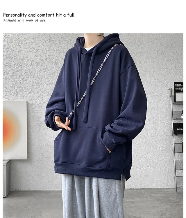 Men's 8XL Fleece Hoodie Heavyweight Detail