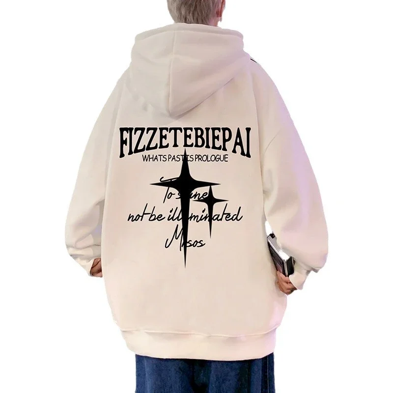Men's Heavy Fleece Retro Hoodie Oversized