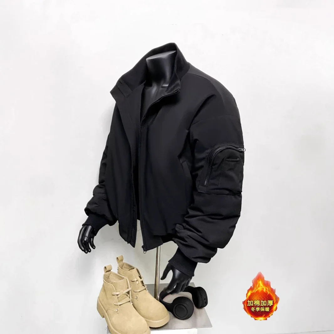 CleanFit Men's Short Stand-Collar Bomber