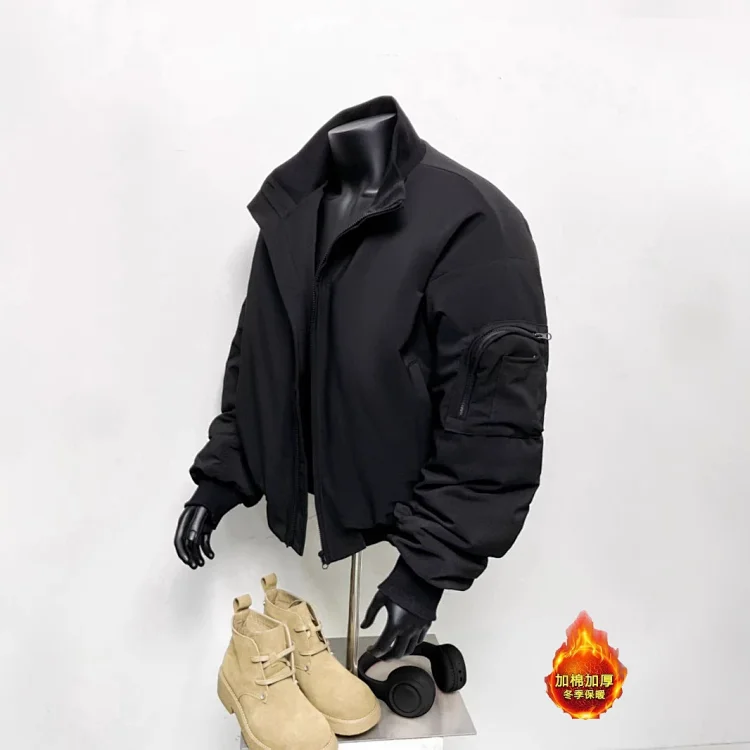 CleanFit Men's Short Stand-Collar Bomber
