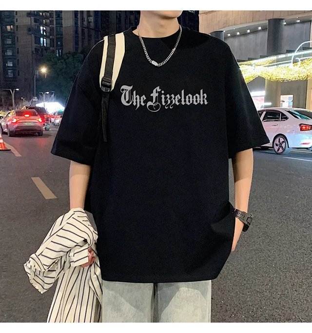 Men's Heavyweight Cotton Thick Short-Sleeve Tee Detail