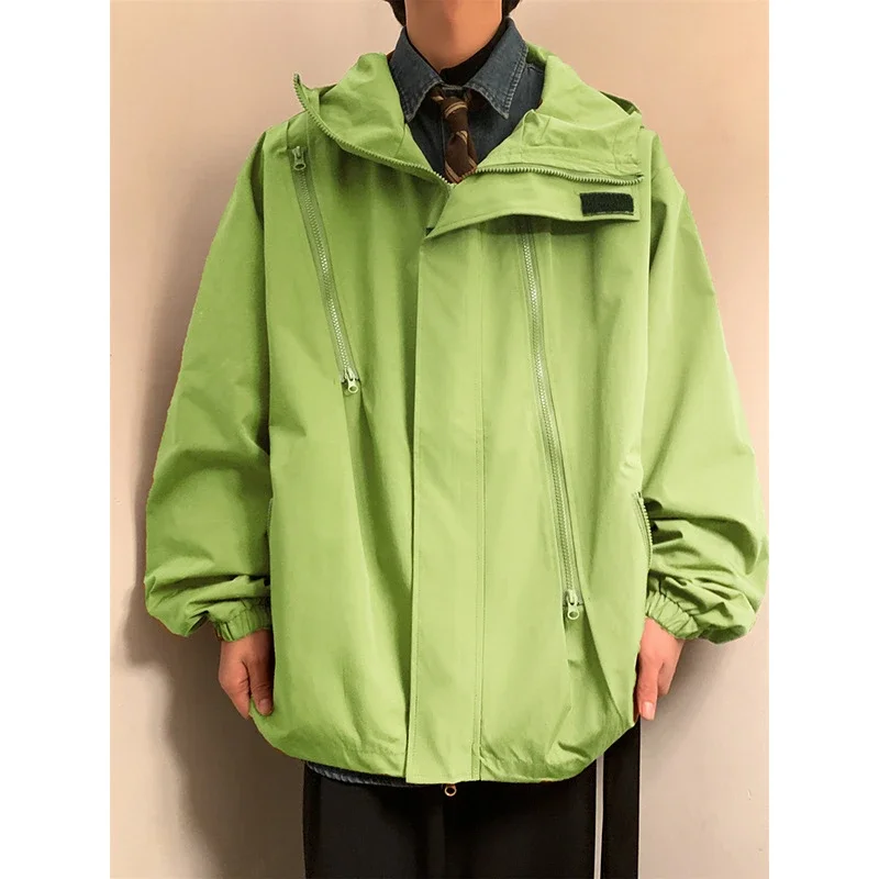 Men's HK Style A/W Loose Warm Hooded Jacket