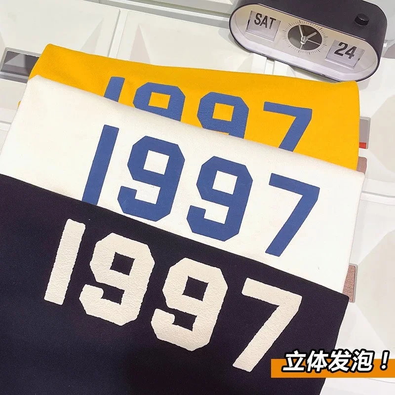 Guochao 1997 Men's HK-Retro Foam-Print Tee
