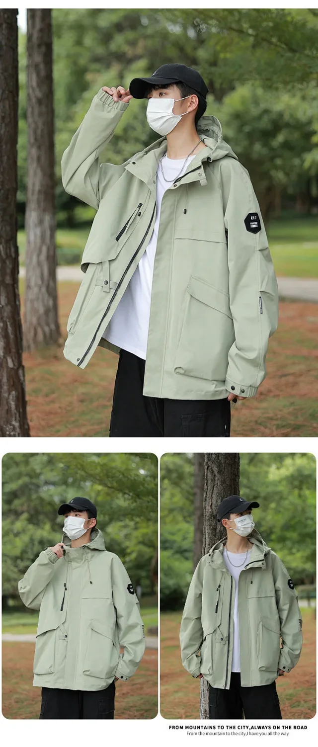 Unisex American Utility Windproof Waterproof Jacket Detail