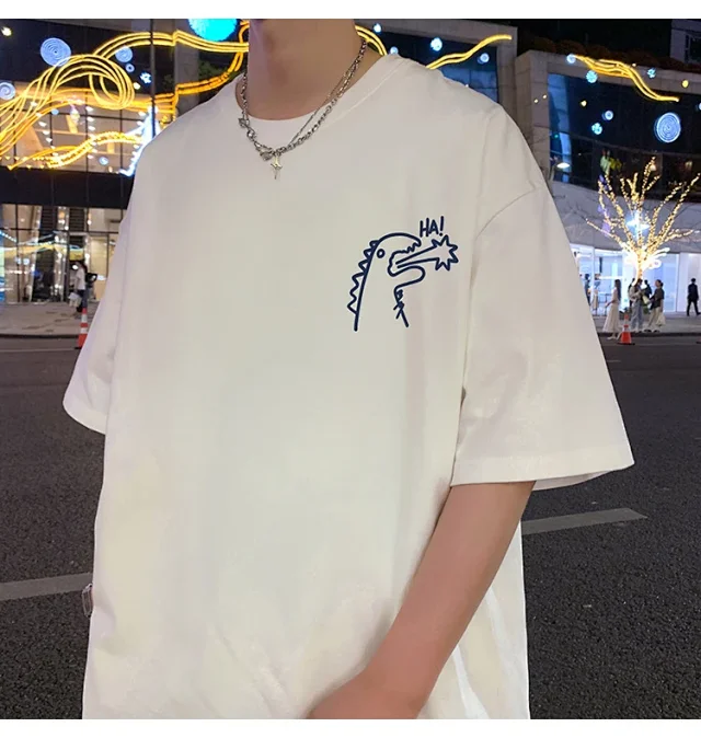 2025 Summer Men's Cotton Oversized T-Shirt Detail