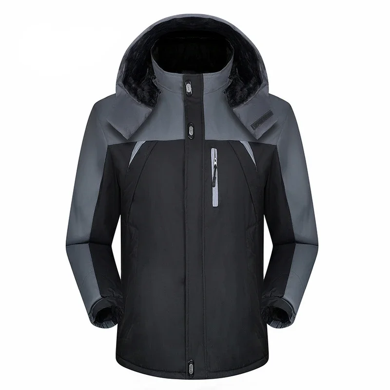 Unisex Winter Windproof Insulated Hooded Coat