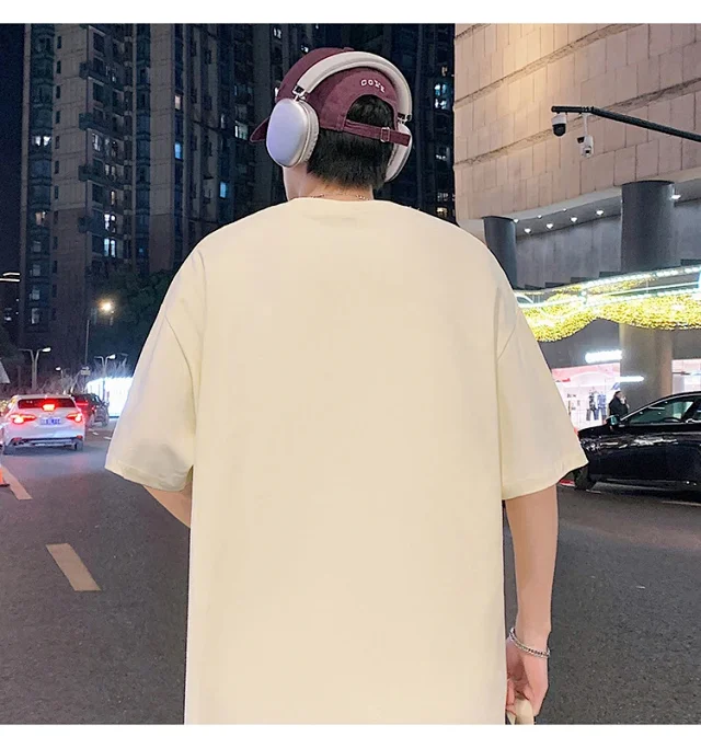 Men's Summer Casual Cotton Short-Sleeve Tee Detail