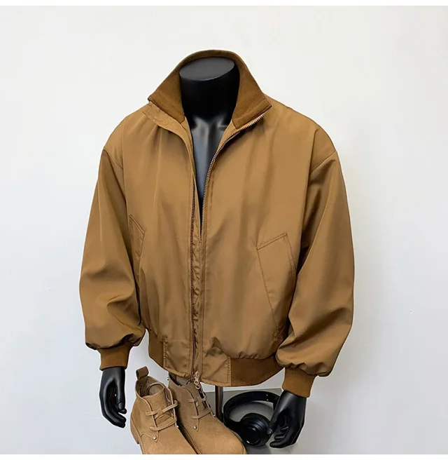 Men's Vintage American Oversized Bomber Jacket Detail