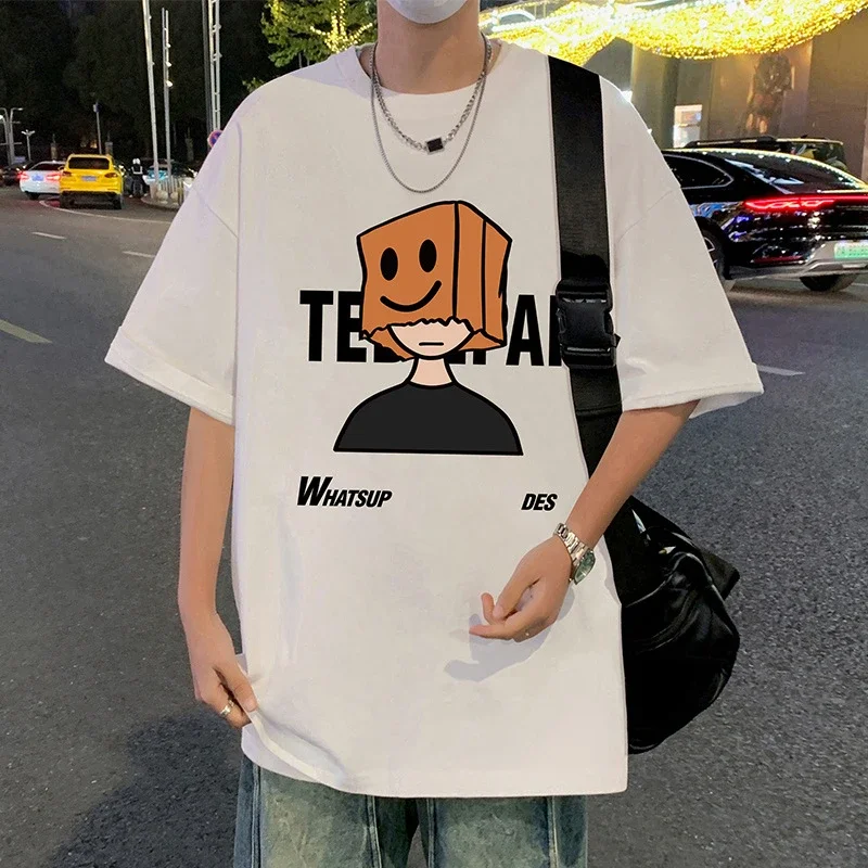 Men's Cotton Loose Street Tee 2025