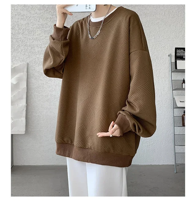 Men's Oversize Jacquard Sweatshirt Detail
