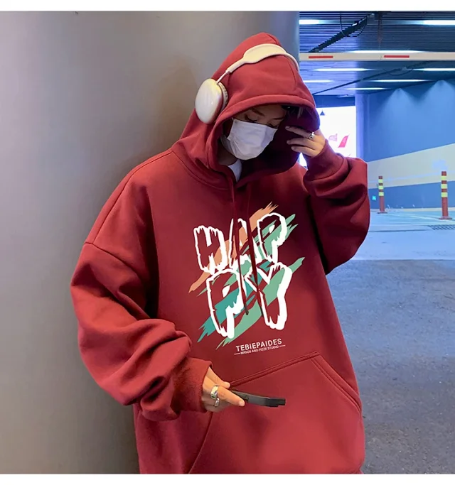 Men's Oversize Cotton Hoodie 2025 Graphic Detail