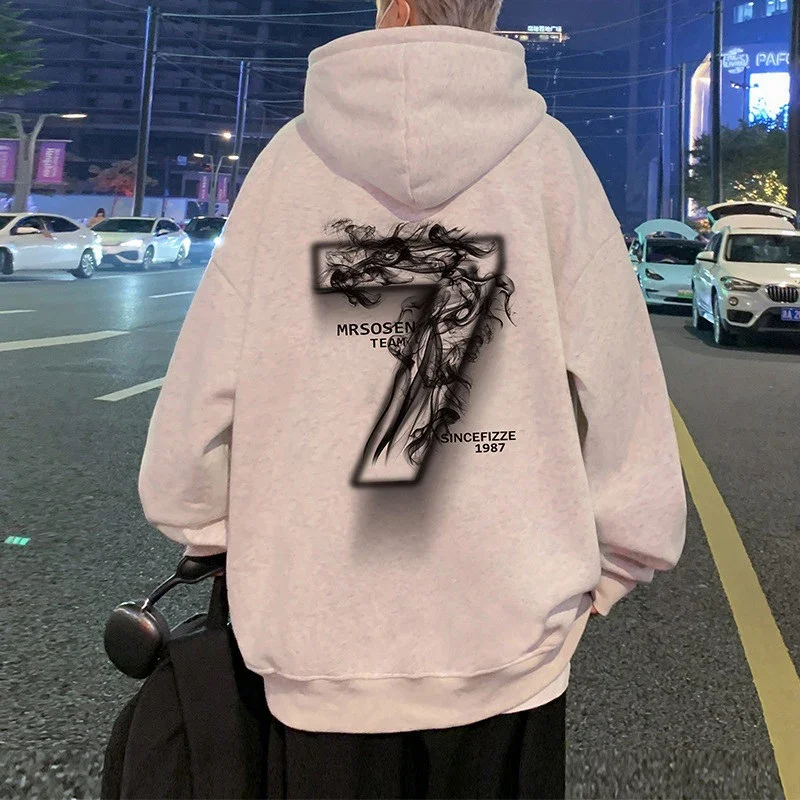 Men's Cotton Oversized Hoodie HK Style