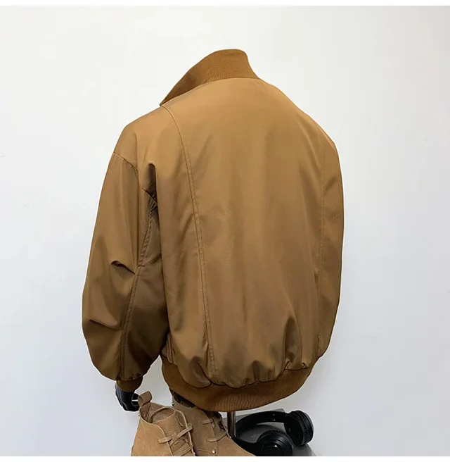 Men's Vintage American Oversized Bomber Jacket Detail