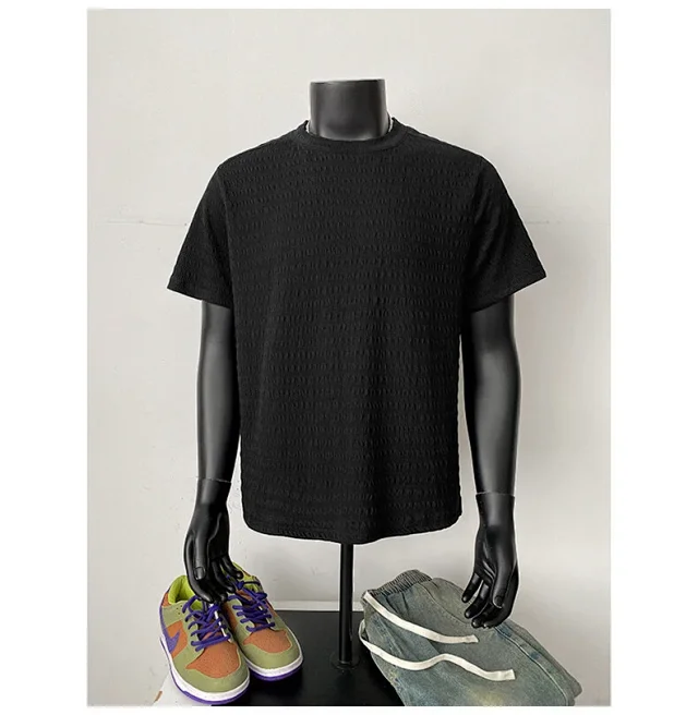 Men's Summer Jacquard Clean Fit Tee Detail