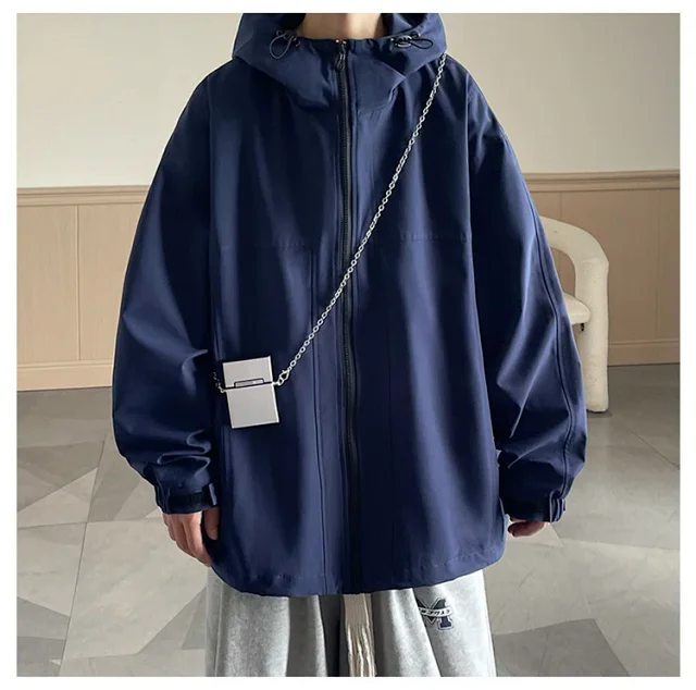 Men's American Retro Vibe Waterproof Jacket Detail