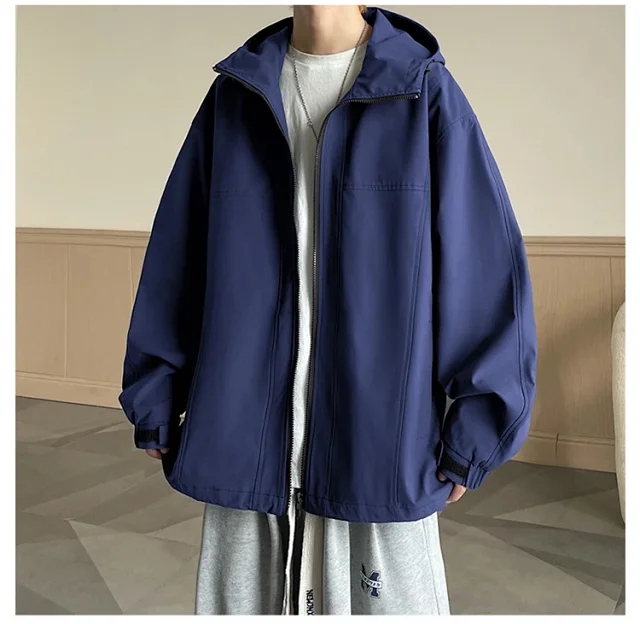 Men's American Retro Vibe Waterproof Jacket Detail