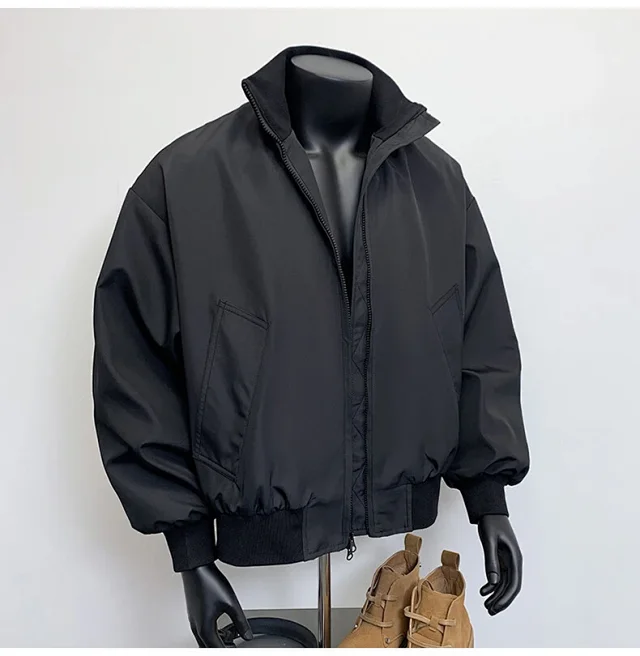 Men's Vintage American Oversized Bomber Jacket Detail