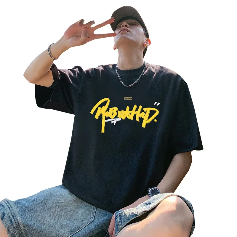 Men's Summer Graphic Oversize Cotton Tee