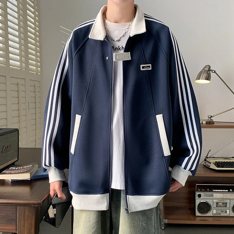 Men's Oversized Patchwork Cardigan