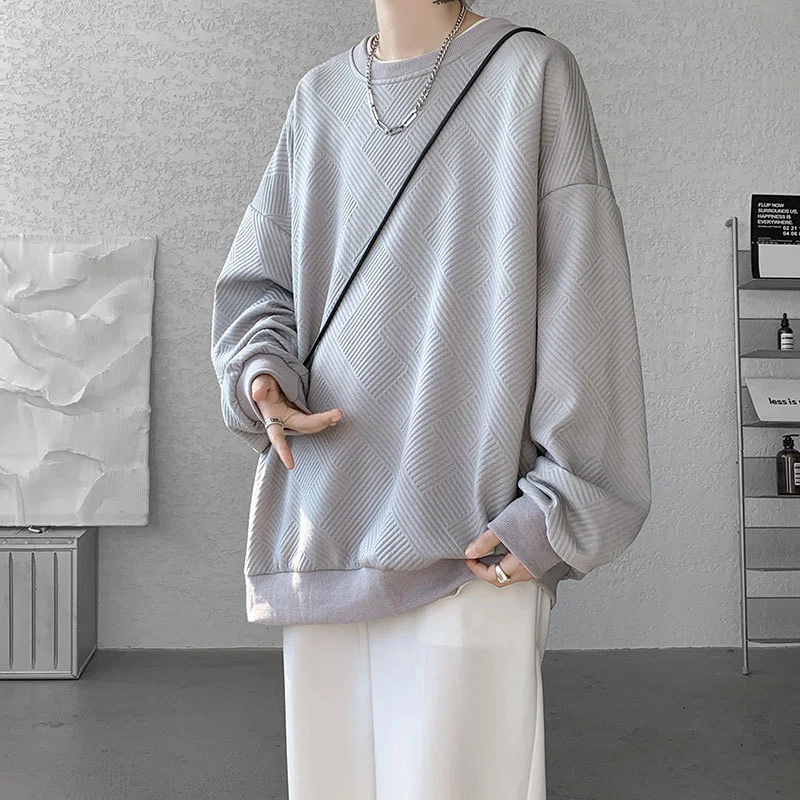 Men's Oversize Jacquard Sweatshirt