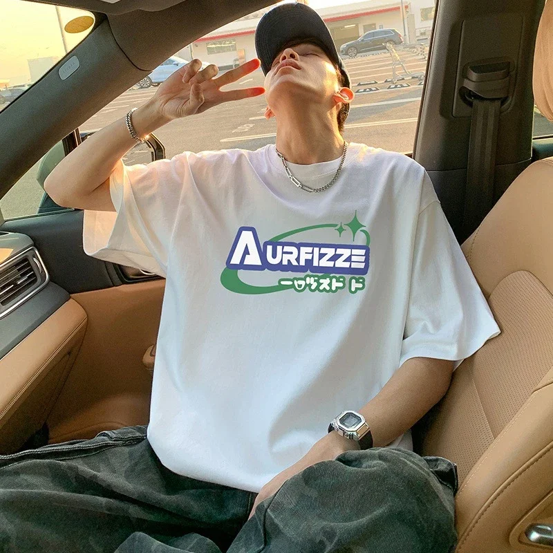 Men's Lightweight Cotton Oversized Short-Sleeve Tee