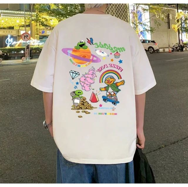 Men's Plus Size Heavyweight Cotton T-Shirt Detail