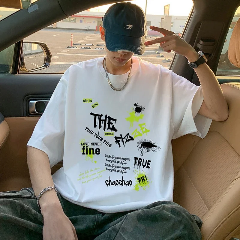 Men's Oversized Sport Cotton Tee Breathable