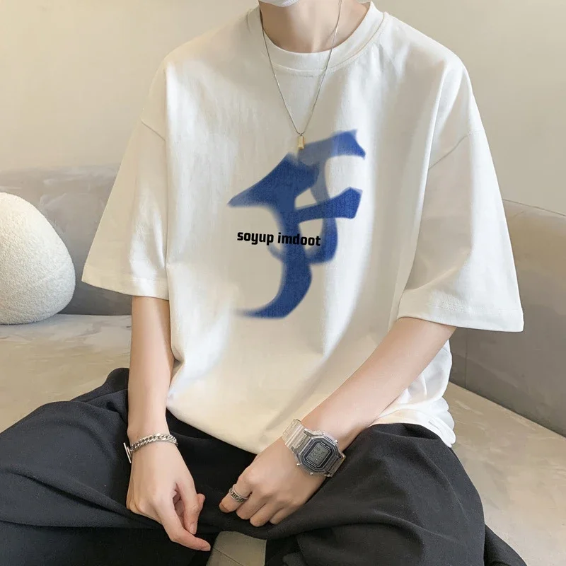 Men's Loose Graphic Print T-Shirt