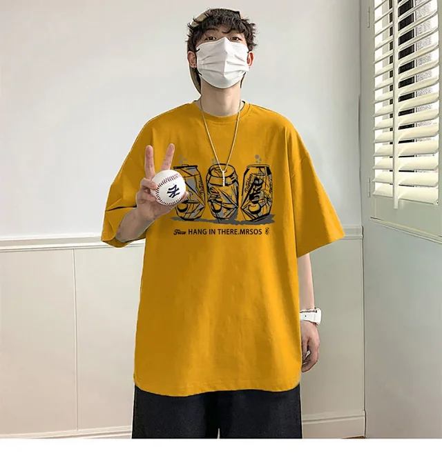2025 Men's Summer Cotton Oversized Tee Detail