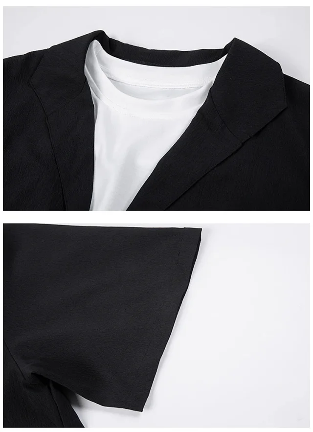 Men's Layered Cooling Collar Summer Shirt Detail