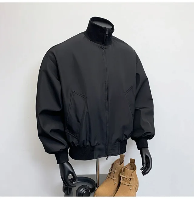 Men's Vintage American Oversized Bomber Jacket Detail