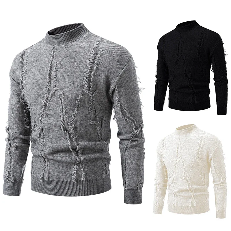 Men's Tassel Sweater Autumn Winter Casual