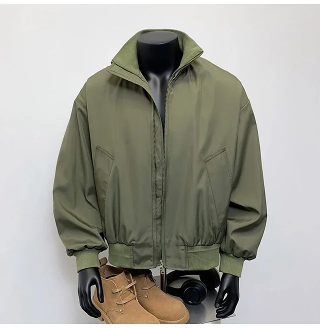 Men's Vintage American Oversized Bomber Jacket Detail