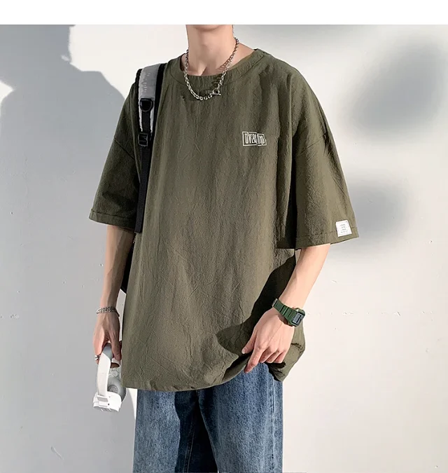 Japanese Men's Plus Size T-Shirt Detail