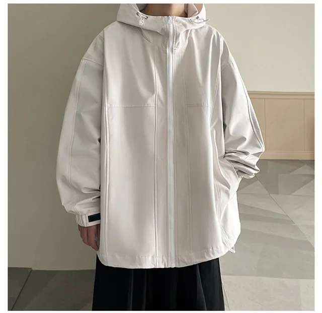 Men's American Retro Vibe Waterproof Jacket Detail