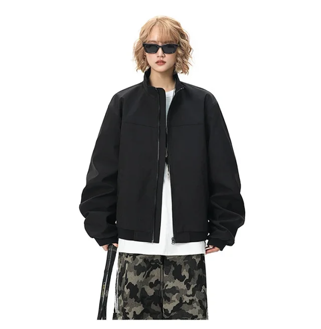 Men's Retro American Bomber Jacket Detail