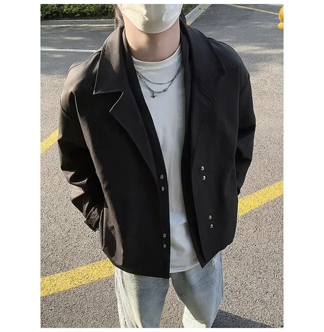 Autumn Men's Stylish Blazer Jacket Detail
