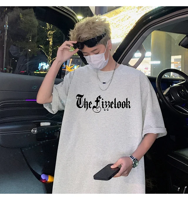 Men's Heavyweight Cotton Thick Short-Sleeve Tee Detail