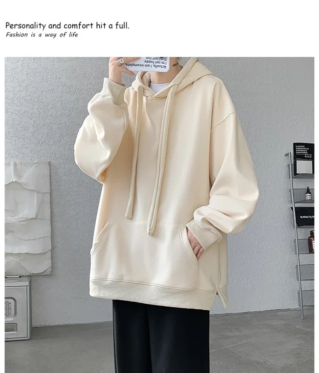Men's 8XL Fleece Hoodie Heavyweight Detail